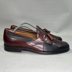 Johnston & Murphy Kiltie Tassel Loafers Men's 10 Brown Black Cellini Dress Shoes